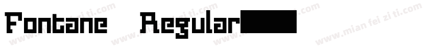 Fontane Regular字体转换